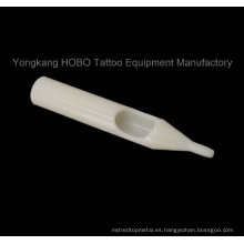 Caliente venta de plástico blanco de plástico punta de aguja de tatuaje suministro